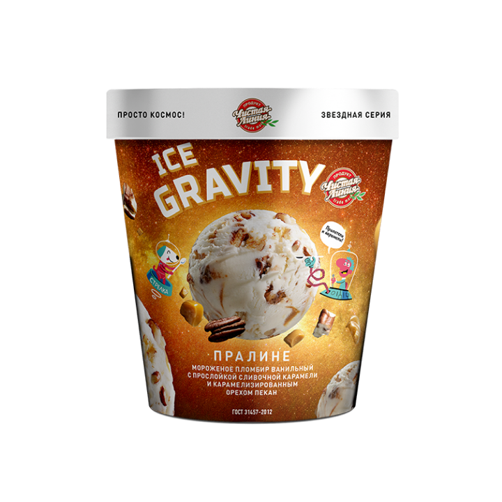 Пломбир Ice Gravity «Пралине», 270г 