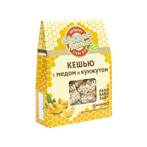 Кешью жареный с медом и кунжутом, 100г