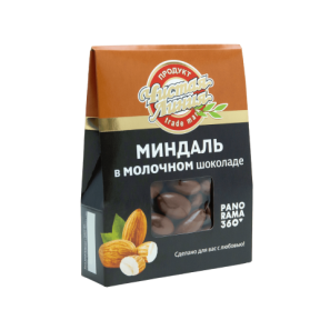 Миндаль в молочном шоколаде, 100г